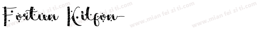 Fortun Kilfon字体转换